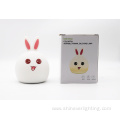 Touch Sensor Soft Silicone Bunny Led Lamp Light